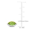 Thumbnail Image 2 of Marquise-Cut Natural Peridot & Diamond Stud Earrings 1/10 ct tw 14K Yellow Gold