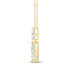Thumbnail Image 2 of Pnina Tornai Marquise-Cut Lab-Grown Diamond Two-Stone Drop Necklace 1-1/4 ct tw 14K Yellow Gold 18"