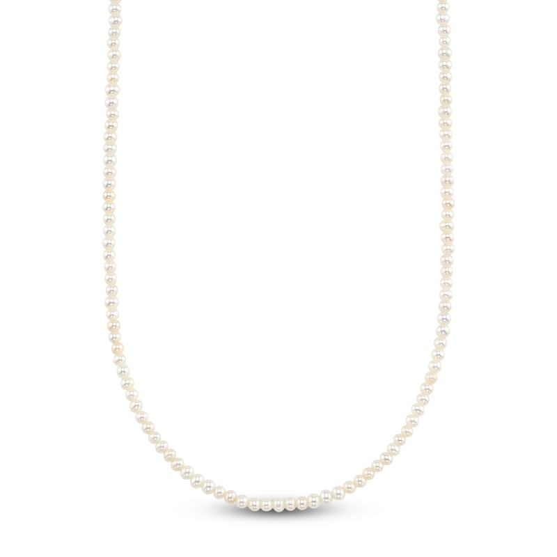 Main Image 2 of Shy Creation Cultured Pearl Necklace 14K Yellow Gold 18"