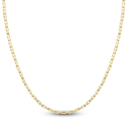 Link Chain Necklace 4mm Yellow Ion-Plated Stainless Steel 22"