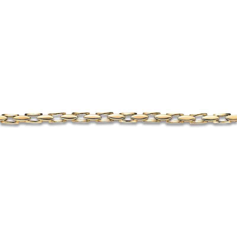 Main Image 2 of Link Chain Necklace 4mm Yellow Ion-Plated Stainless Steel 22"