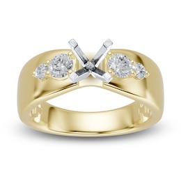 Certified Diamond Engagement Ring Setting 1/2 ct tw 14K Yellow Gold