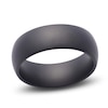 Thumbnail Image 1 of Men's Domed Matte Wedding Band Black Ceramic 8mm