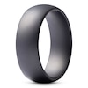 Thumbnail Image 2 of Men's Domed Matte Wedding Band Black Ceramic 8mm