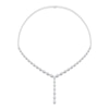 Thumbnail Image 1 of Jared Signature Collection Marquise-Cut Lab-Grown Diamond Y-Drop Necklace 7-1/2 ct tw 14K White Gold 17"