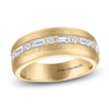 Thumbnail Image 1 of Vera Wang VOW Men's Lab-Grown Diamond Wedding Band 3/4 ct tw 14K Yellow Gold