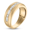 Thumbnail Image 2 of Vera Wang VOW Men's Lab-Grown Diamond Wedding Band 3/4 ct tw 14K Yellow Gold