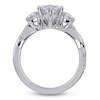 Thumbnail Image 4 of Marquise-Cut & Half Moon-Shaped Lab-Grown Diamond Three-Stone Engagement Ring 4 ct tw 14K White Gold