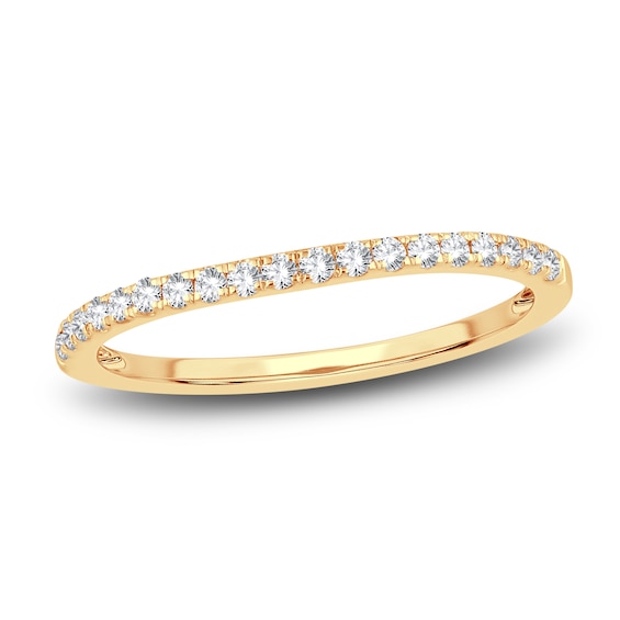 Diamond Wedding Band 14 ct tw Round 14K Yellow Gold