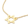 Thumbnail Image 3 of Star of David Necklace 14K Yellow Gold 18"