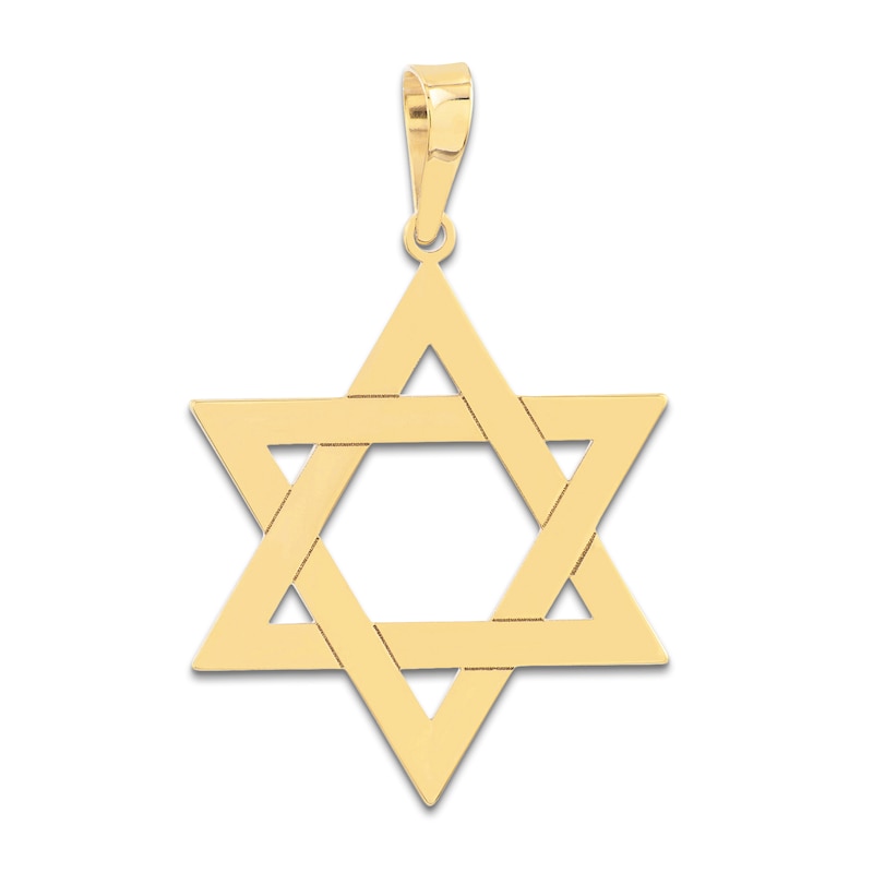 Main Image 1 of Star of David Charm 14K Yellow Gold