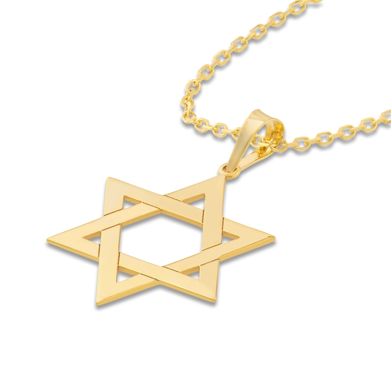 Main Image 3 of Star of David Charm 14K Yellow Gold