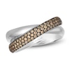 Thumbnail Image 1 of Le Vian Diamond Crossover Ring 3/8 ct tw 14K Vanilla Gold
