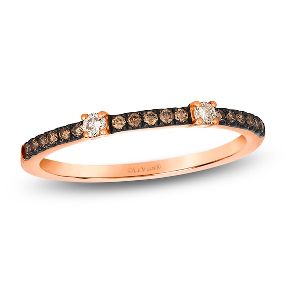 Le Vian Diamond Station Ring 1/6 ct tw 14K Strawberry Gold