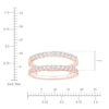 Thumbnail Image 4 of Lab-Grown Diamond Enhancer Ring 1/2 ct tw 14K Rose Gold