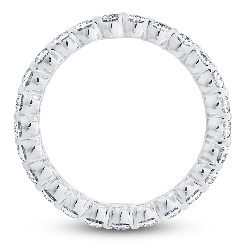 Main Image 2 of Certified Oval-Cut Diamond Eternity Band 1-3/4 to 2 ct tw Platinum