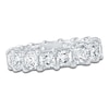 Thumbnail Image 1 of Certified Princess-Cut Diamond Eternity Band 6-3/4 to 8-5/8 ct tw 14K White Gold