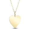 Thumbnail Image 3 of Shy Creation Pear-Shaped Diamond Textured Heart Necklace 1/3 ct tw 14K Yellow Gold 18" JR55028971V2