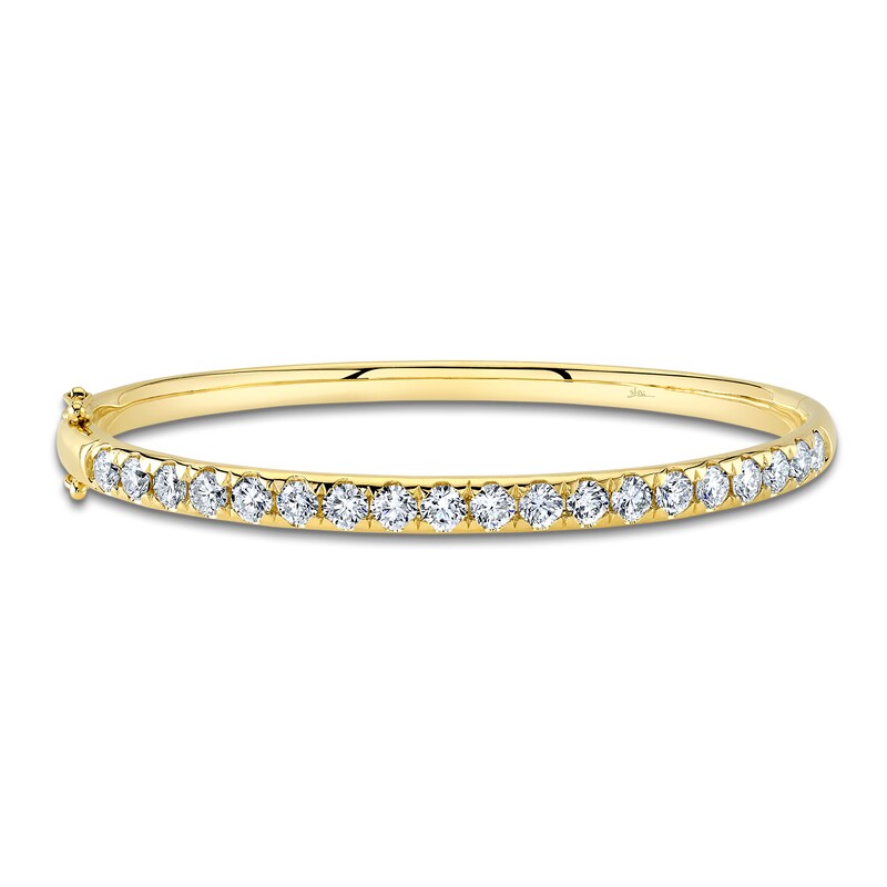 Main Image 1 of Shy Creation Diamond Bangle Bracelet 3 ct tw 14K Yellow Gold SC22006116ZS