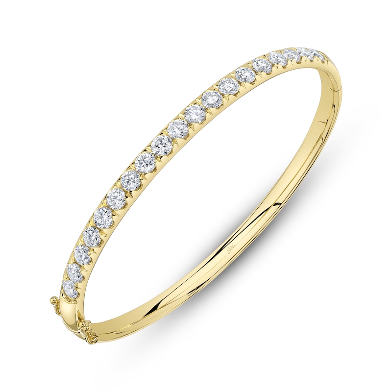 Main Image 2 of Shy Creation Diamond Bangle Bracelet 3 ct tw 14K Yellow Gold SC22006116ZS