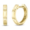 Thumbnail Image 1 of Shy Creation Geo Huggie Hoop Earrings 14K Yellow Gold SC55026876V2GO