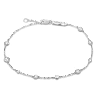 Constellations by Jared Lab-Grown Diamond Taurus Bracelet 1/2 ct tw 10K White Gold 7.5"