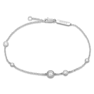 Constellations by Jared Lab-Grown Diamond Aries Bracelet 1/2 ct tw 10K White Gold 7.5"