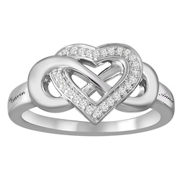 1/15 ct tw Diamond Couple's Ring (2 Lines)