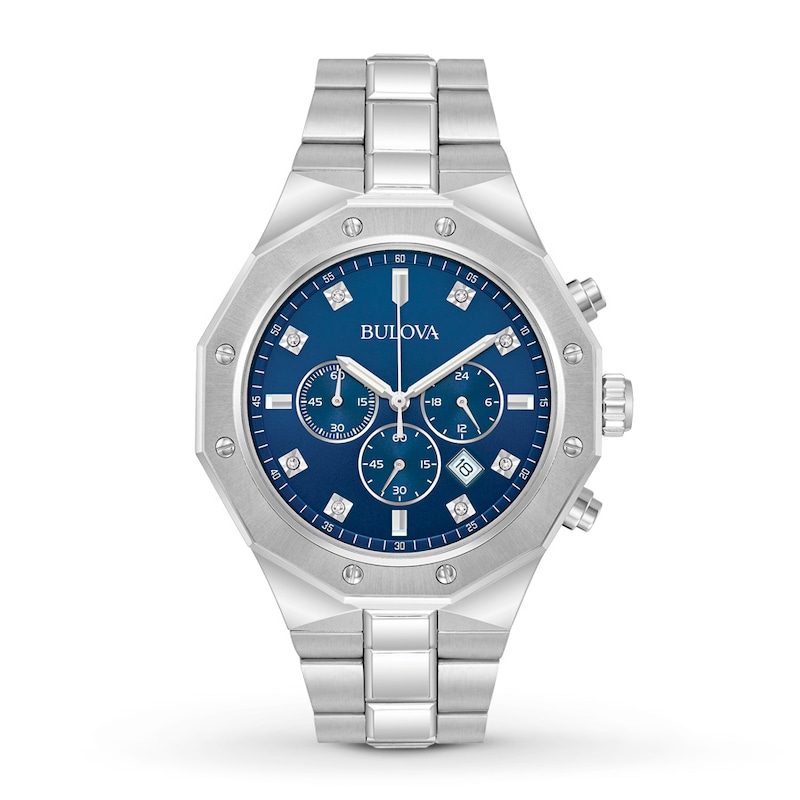 Bulova Men's Chronograph Watch Diamonds Collection 96D138