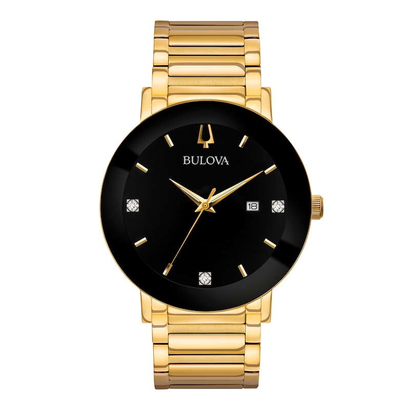 Bulova Men's Modern Gold Dial Watch - 97D116