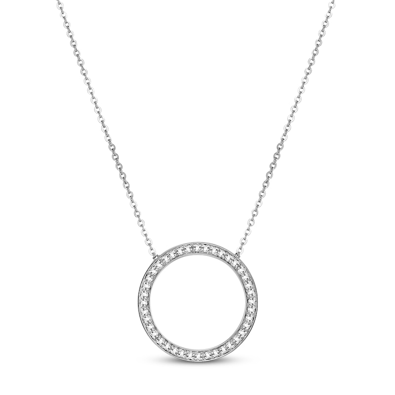Main Image 3 of Bulova Crystal Watch Boxed Set with Circle Necklace 96X148