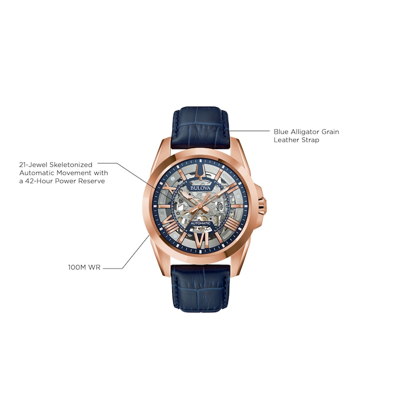 Main Image 4 of Bulova Sutton Men's Automatic Watch 97A161