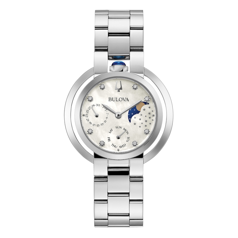 Bulova Rubaiyat Moon Dial Women's Watch 96P213
