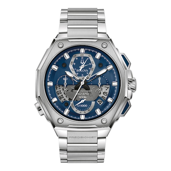 Jared The Galleria Of Jewelry Bulova Precisionist Stainless Steel Mens Watch 96B349