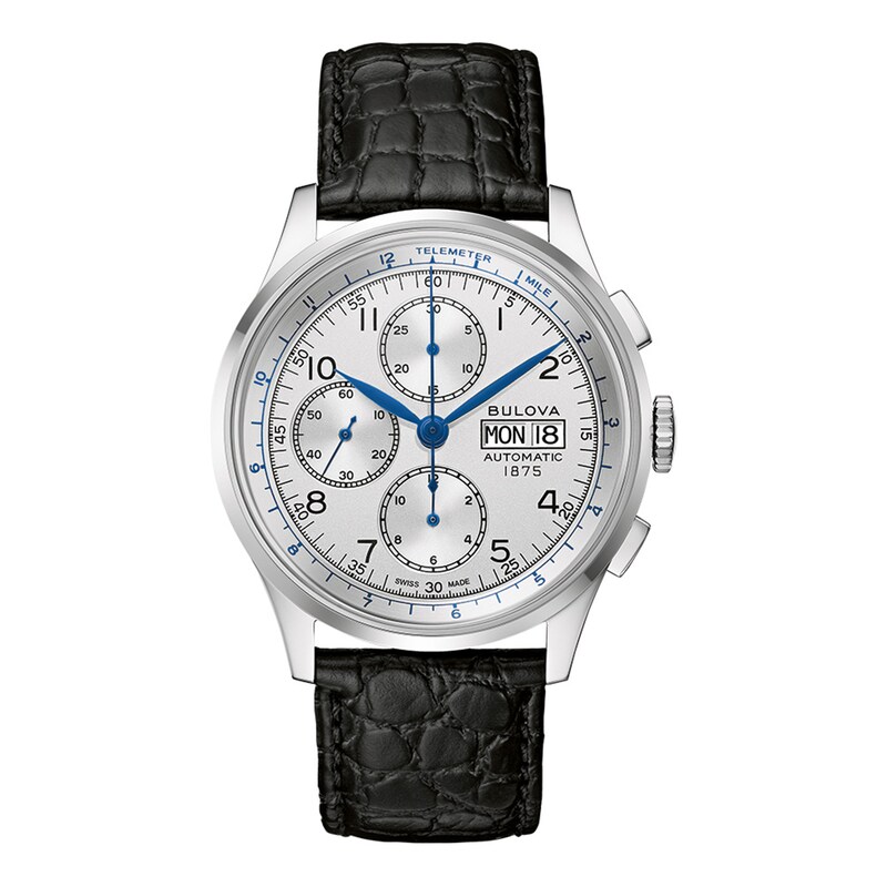 Main Image 1 of Joseph Bulova Men's Silver Chronograph Watch 96C145