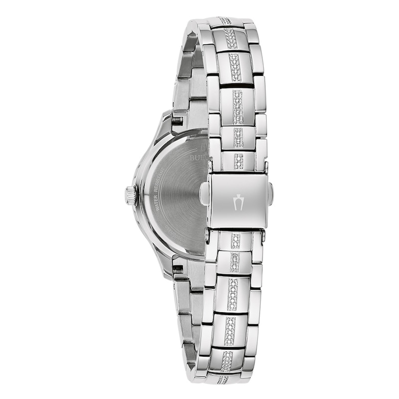 Main Image 3 of Bulova Phantom Mother-of-Pearl/Crystal Women's Watch 96L291