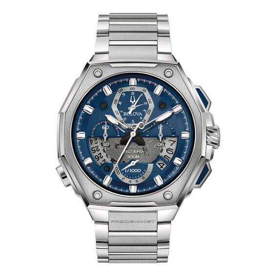 Jared The Galleria Of Jewelry Bulova Precisionist Stainless Steel Mens Watch 96B349