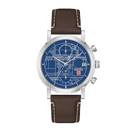 Bulova Frank Lloyd Wright Blueprint Men's Watch 96B367
