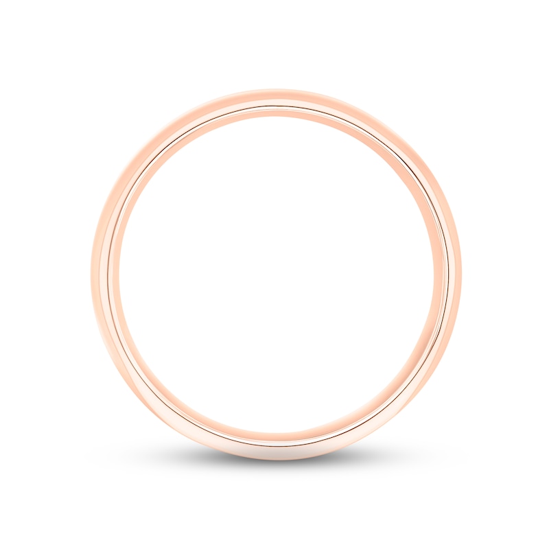 Main Image 3 of Polished Wedding Band 14K Rose Gold 6.0mm