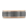 Thumbnail Image 3 of Wedding Band Two-Tone Tungsten 8mm