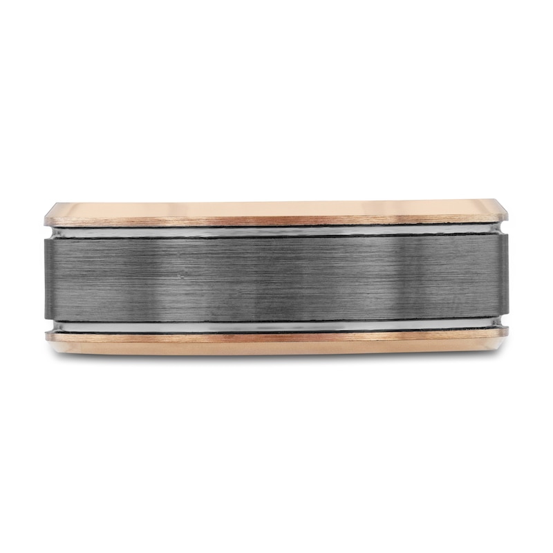 Wedding Band Two-Tone Tungsten 8mm