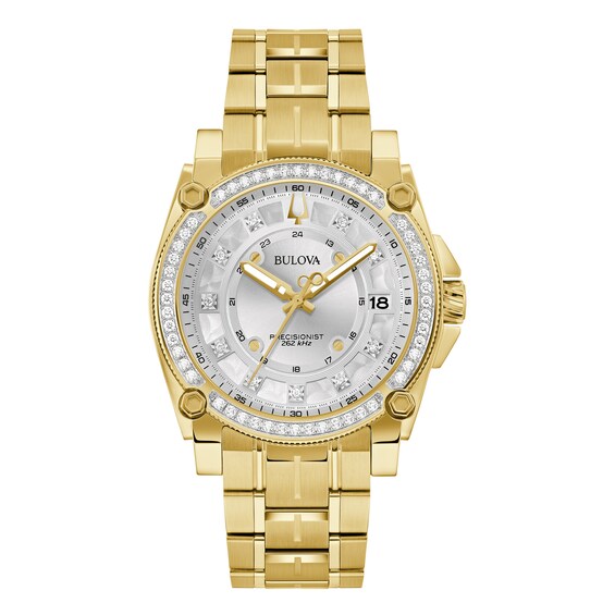 Jared The Galleria Of Jewelry Bulova Precisionist Stainless Steel Mens Watch 98J120