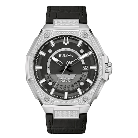 Jared The Galleria Of Jewelry Bulova Precisionist Stainless Steel Mens Watch 96J121