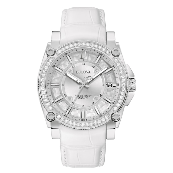Jared The Galleria Of Jewelry Bulova Precisionist Stainless Steel Womens Watch 96J122