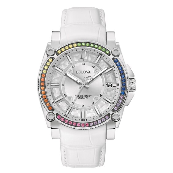 Jared The Galleria Of Jewelry Bulova Precisionist Stainless Steel Womens Watch 96J124
