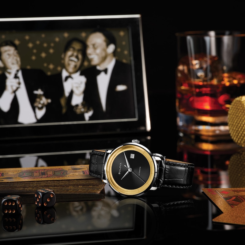 Main Image 5 of Bulova Frank Sinatra Rat Pack Men's Automatic Watch 96B406