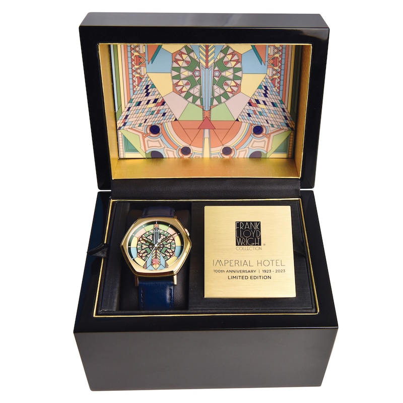 Main Image 4 of Bulova Frank Lloyd Wright Imperial Hotel Men's Watch 97A177