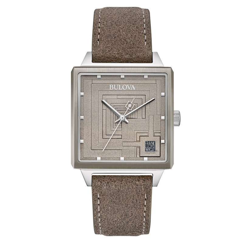 Main Image 1 of Bulova Frank Lloyd Wright Ennis House Men's Watch 96A314