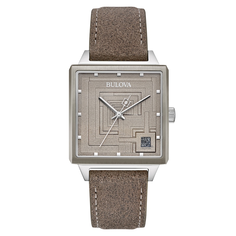 Bulova Frank Lloyd Wright Ennis House Men's Watch 96A314