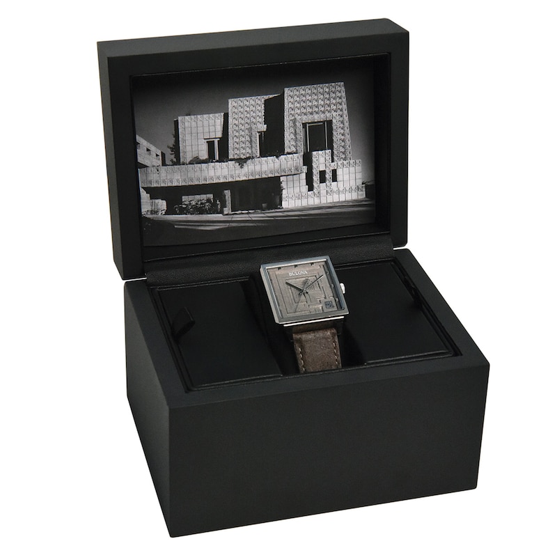 Bulova Frank Lloyd Wright Ennis House Men's Watch 96A314